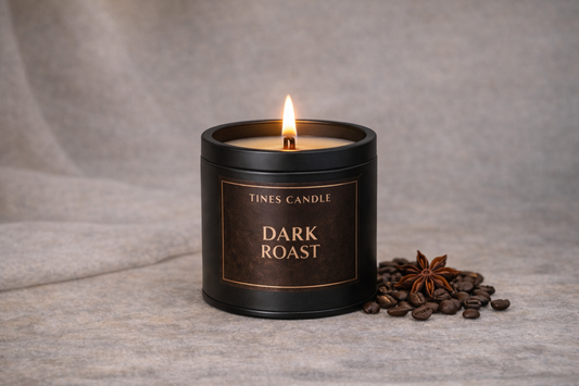 Dark Roast Geurkaars – Koffie | Houten Lont