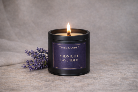 Midnight Lavender Geurkaars – Rustgevende Lavendel | Houten Lont